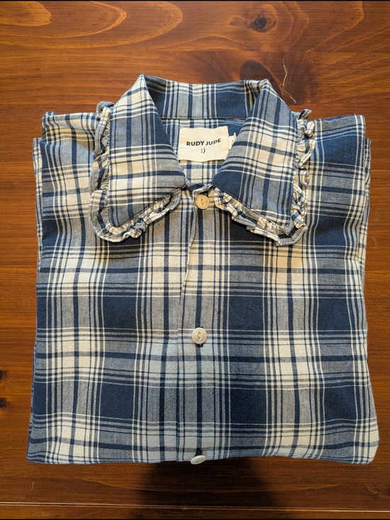 Rudy Jude Tops - Rudy Jude Plaid Pillowcase Blouse